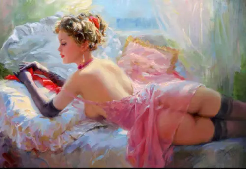 

GEORGES SENEQUE 1899-1988 Impressionist Oil Painting Portrait LADY OF MALTA