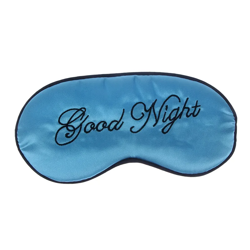 1 шт. Новая удобная Милая маска для сна с мягким покрытием для глаз для путешествий Расслабляющая помощь вслепую аксессуары для путешествий - Цвет: blue
