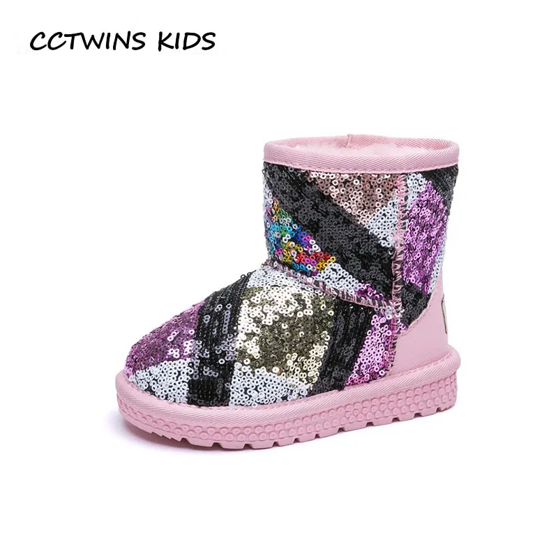 Koop CCTWINS KIDS 2018 Winter Kinderen Mode Mid Kalf Laars Meisje Merk Sneeuw Boot Jongen nestje Warm Schoen Peuter CS1549