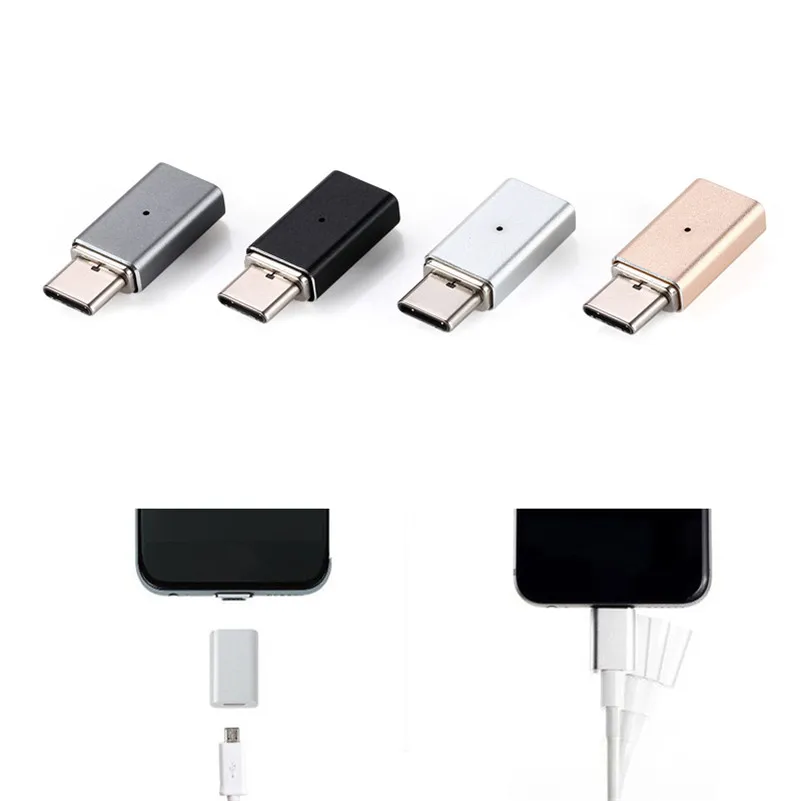 Магнитный Micro USB Женский к Type C адаптер зарядного устройства конвертер