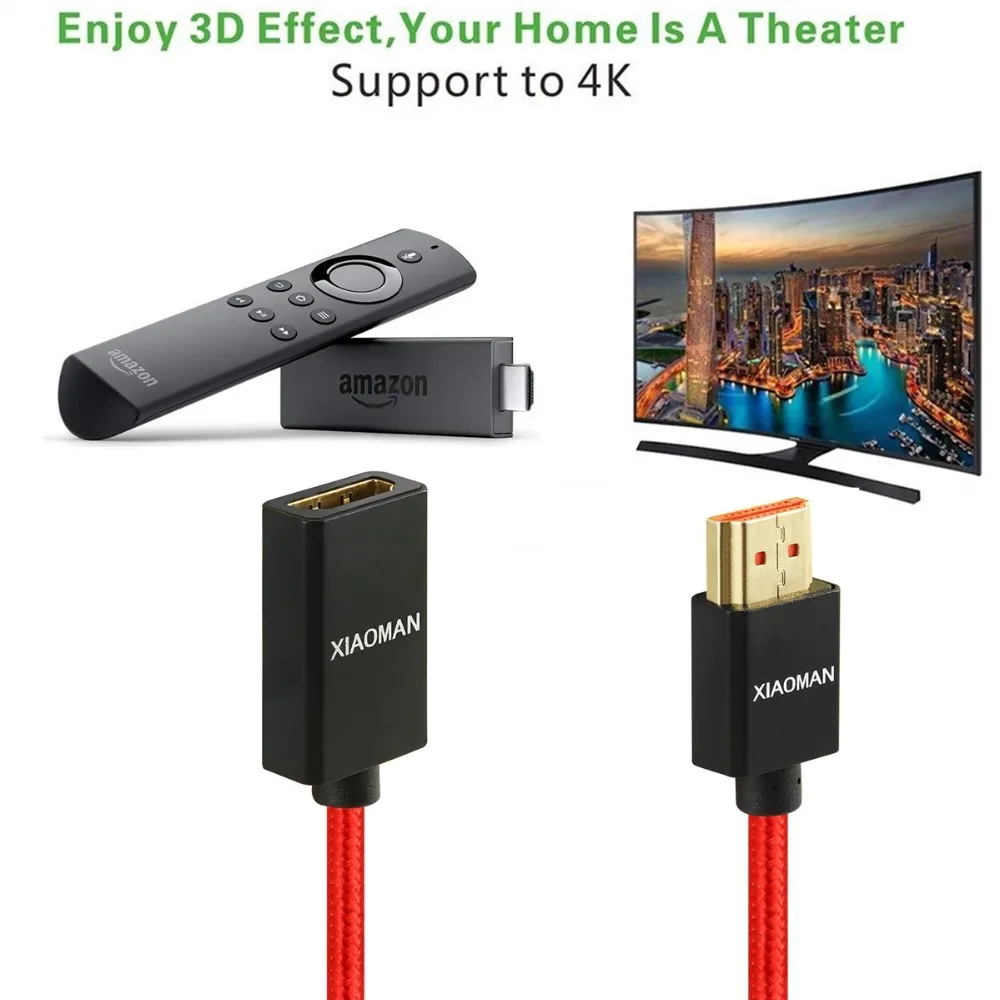 HDMI Удлинительный кабель для мужчин и женщин с Ethernet 4K 3D 1080P ПК Blu Ray PS4 сплиттер