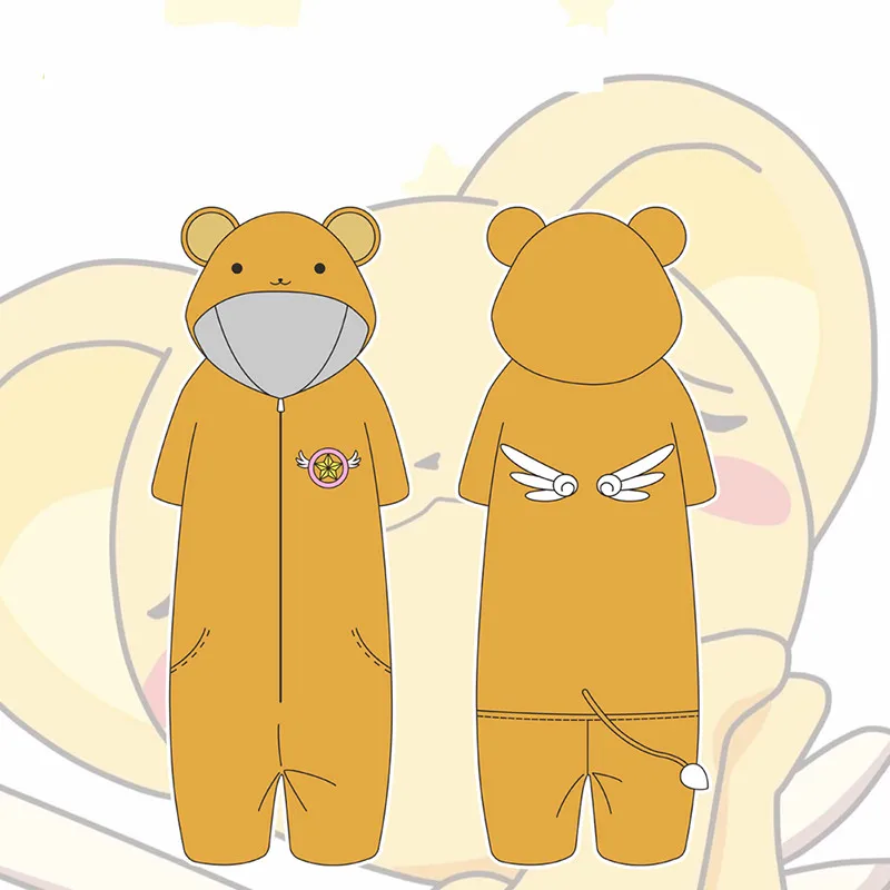Карнавальные костюмы с героями аниме «Captor KINOMOTO SAKURA CERBERUS»; летние комбинезоны для детей и взрослых; банный халат; пижамы с капюшоном; одежда для сна; Новинка