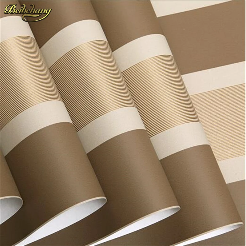 beibehang 3D Wall Paper Stripe Wallpaper Flocking Bedroom or Living Room or TV Background Wall Beige Grey .papel de parede Roll beibehang 3D Wall Paper Stripe Wallpaper Flocking Bedroom or Living Room or TV Background Wall Beige Grey .papel de parede Roll