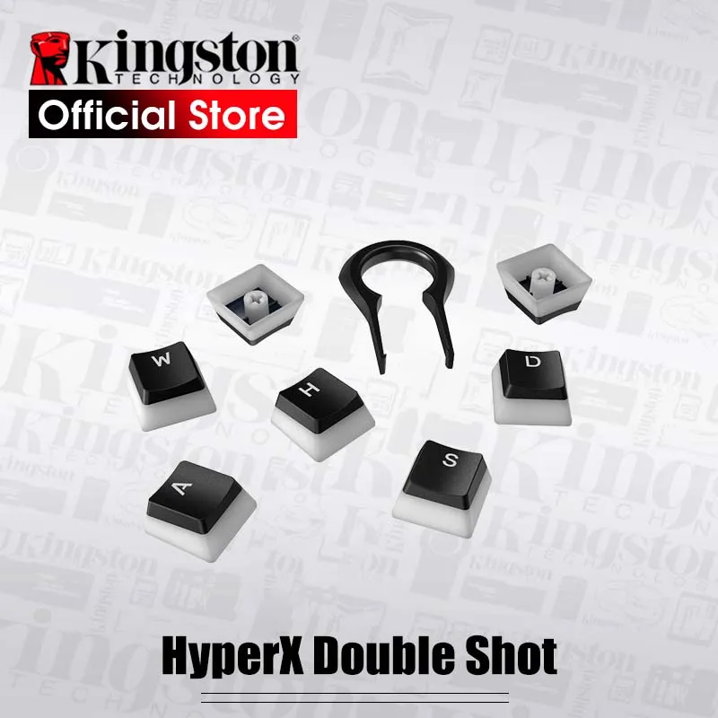 

Kingston HyperX Double Shot PBT Pudding Keycaps Full 104 Translucent Scrub keycap Compatible with HyperX mechanical keyboard