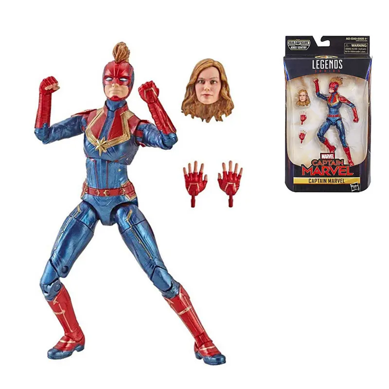 Marvel Legends 2019 Фильм Мстители Endgame легенды серии капитан Марвел ПВХ фигурка
