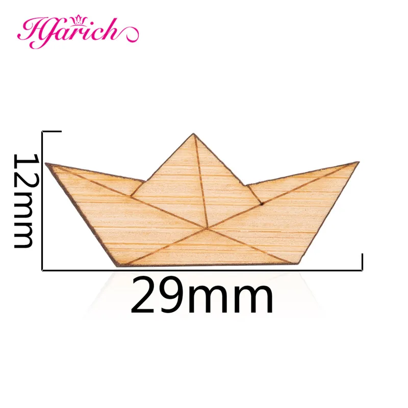 Hfarich деревянная мультяшная бумажная брошь на булавке элегантная оригами журавль эмалированная булавка броши Джинсовая Шляпа значок воротник ювелирные изделия - Окраска металла: Paper Boat