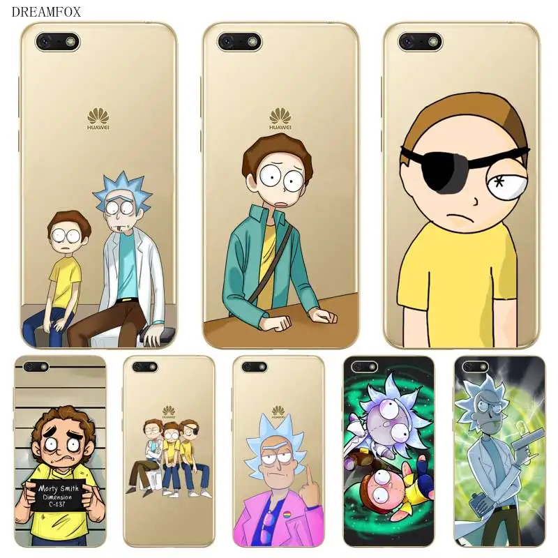 

N375 Rick Morty Smart Soft TPU Silicone Case Cover For Huawei Honor 6A 6C 6X 7A 7C 7S 7X 8 Lite Pro