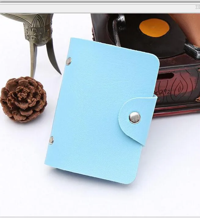 

24 Card Slots ID Credit Business Cards Holder Wallet Passport Cover Card Bag Case Femme Carteira Mujer Purse