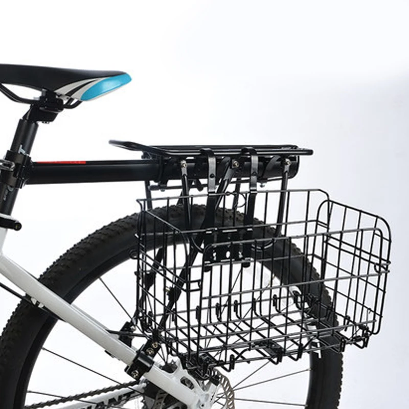 

Bicycle Basket Foldable Handlebar Cycle Baggage Bag Bike Rear Front