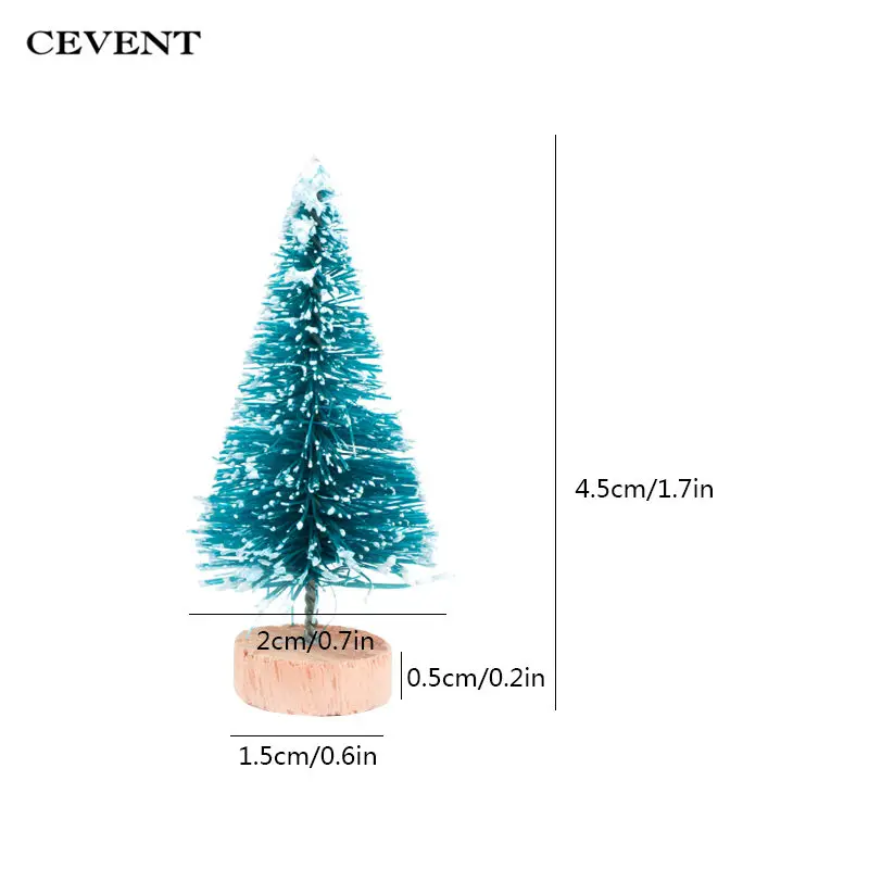 Civent 15 шт. Мини Рождественская елка маленькая сосновая елка украшения искусственные деревья DIY настольный домашний декор Рождественское украшение детский подарок