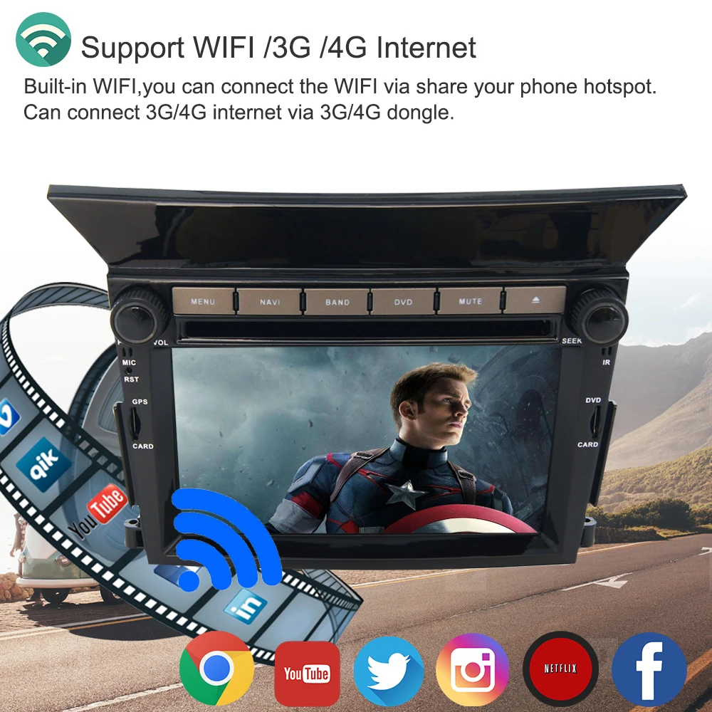 Sale Support Apple Carplay Android 8.1 Car Radio GPS Multimedia Player For Honda Pilot 2009 2010 2011 2012 Auto Navigation Stereo 5