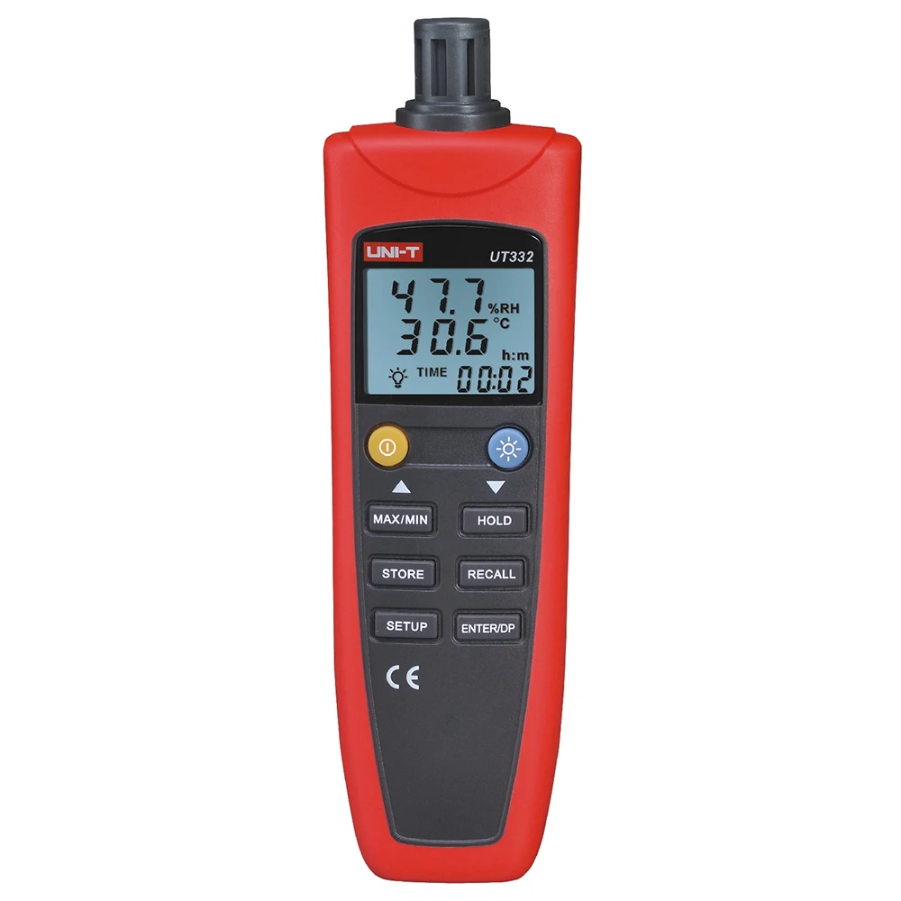 

UNI-T UT332 Digital Thermo-Hygrometer Temperature Humidity Unit Selection USB Interface Power Save Made