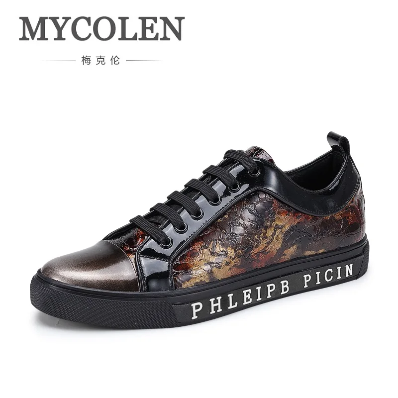 

MYCOLEN 2018 Men's Spring Summer Comfortable Casual Shoes Men Shoes Lace-Up Brand Fashion Breathable Tide Male Flats Shoes