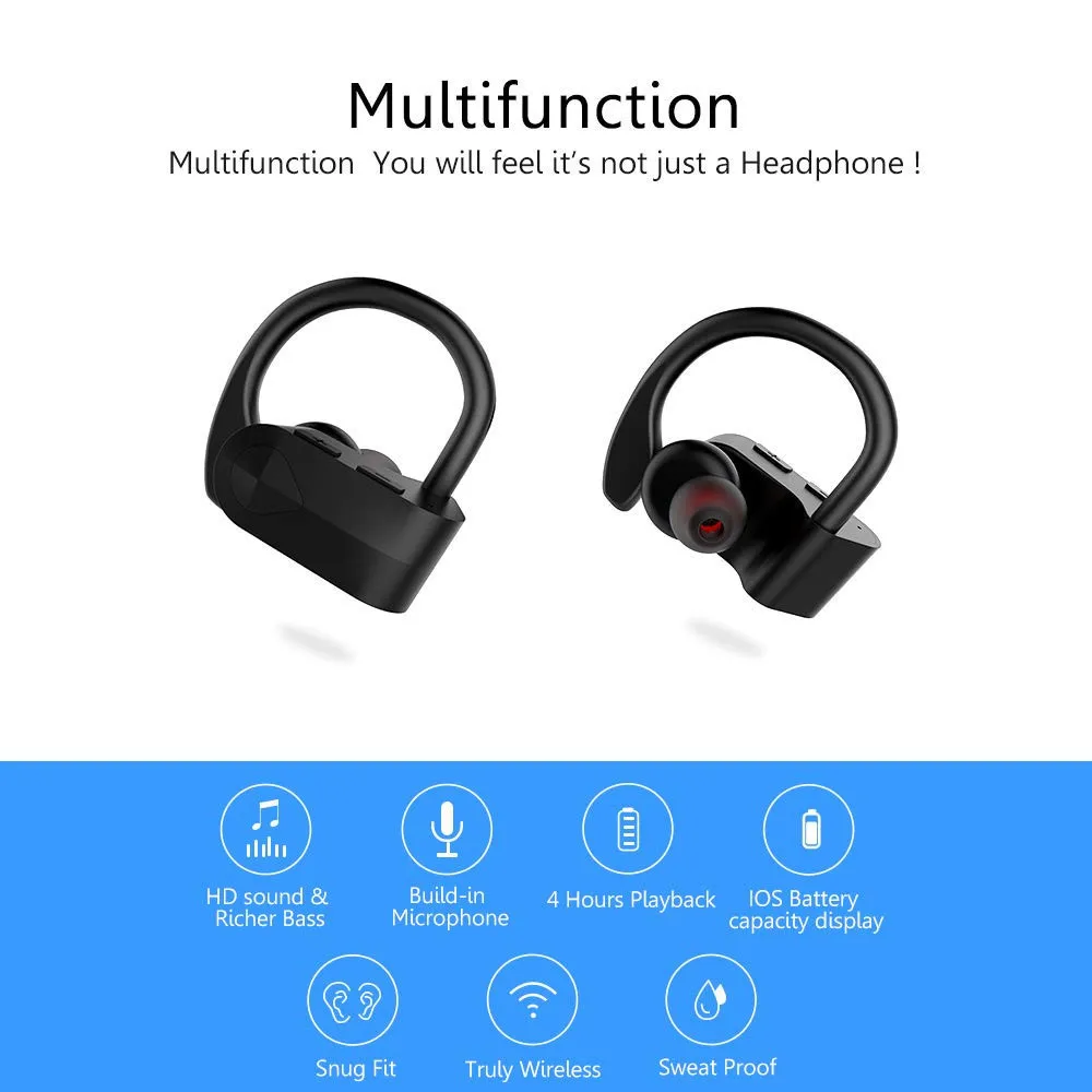 DUSZAKE TWS Bluetooth беспроводные наушники для мобильных телефонов Iphone Xiaomi|Наушники и