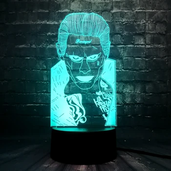 

Marvel Justice League Figure 3D RGB Lamp Batman LED 7 Color USB Night Light Table Decorative illusion Table Luster Birthday Gift