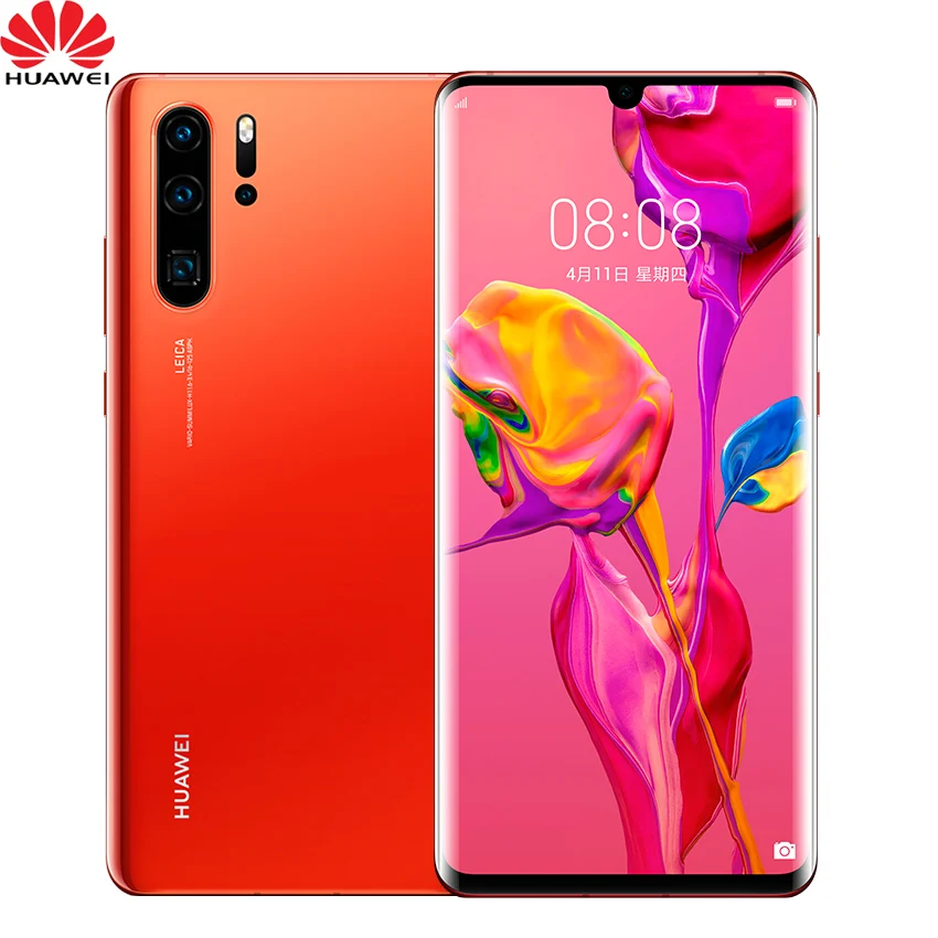 Оригинальный Huawei P30 Pro мобильный телефон 6 47 ''полный экран OLED FHD + Kirin 980 смартфон