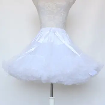 

Women Multi-Layer Pleated Ballet Dance Short Tutu Skirt Puffy Drawstring Waist Hoopless Cosplay Petticoat Crinoline Underskirt
