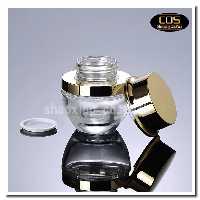 30PCS JGX40 30ml empty clear glass jars online, 1oz cosmetic glass jars with lids, skincare