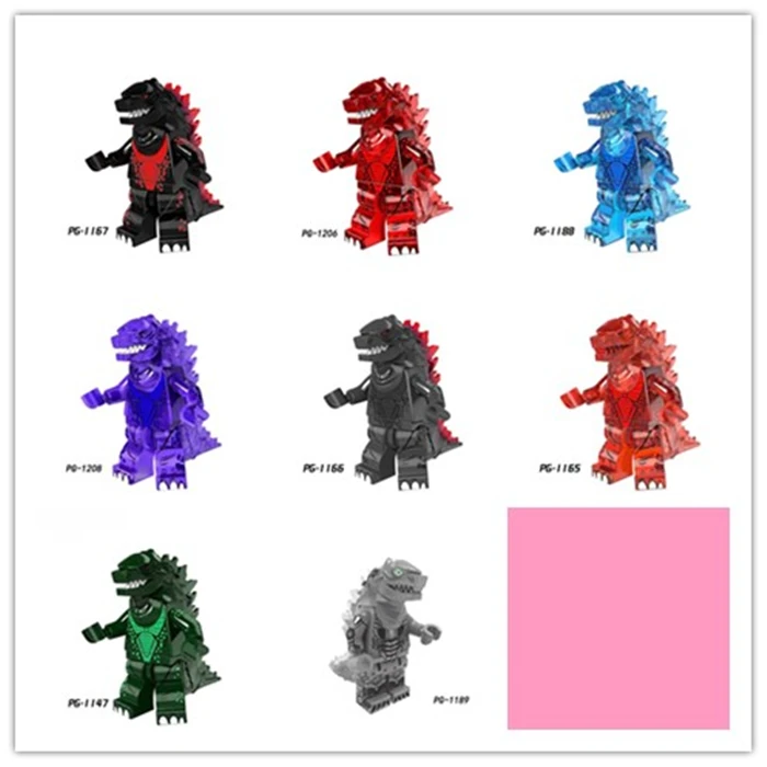 

Godzilla Gojira Movie Weapons Brinquedos Compatible Playmobil Military Mini Figures Building Block Original Toyslegoelieds