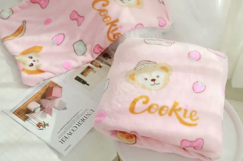 IVYYE розовый медведь Даффи аниме, плюшевая вещь аксессуары плюшевая кукла мягкие игрушки одеяло кровать плед Новинка