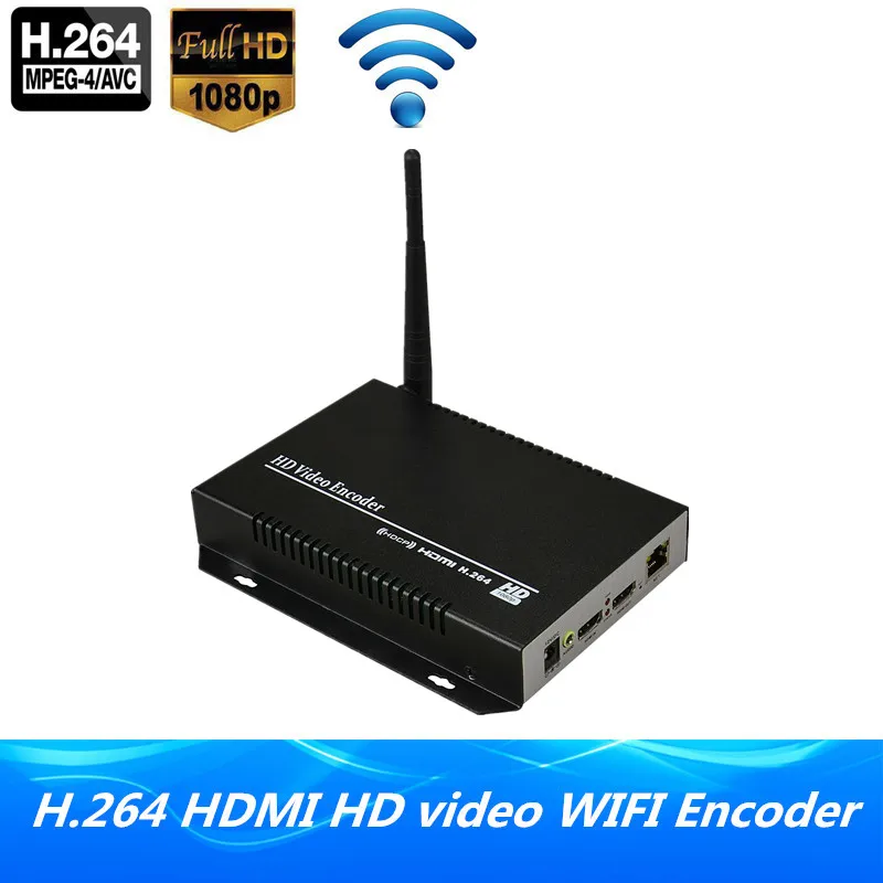 H.264 Wireless HDMI Video Streaming Encocder HDMI Audio Broadcast CVBS Encoder Wireless IPTV H.264 Encoder With HDMI Loop Output