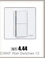 CHINT Electric 118 Type Switch Socket NEW5D Wire Drawing Gold Within Steel Frame One Gang Two Way Switches