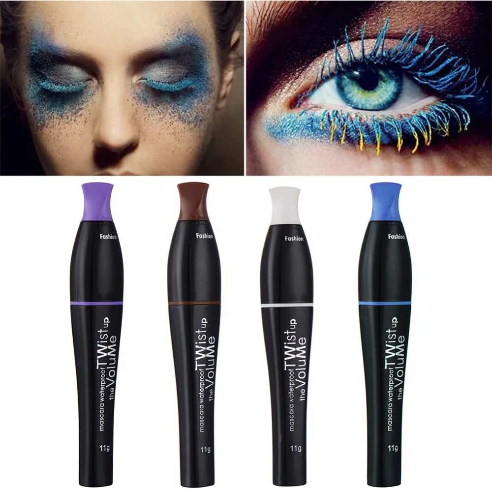 

Hot Sexy Professional Multi-Color Waterproof Mascara Charm Curling Eyelash Extension Makeup Cosmetic Charming Mascara 4 Color