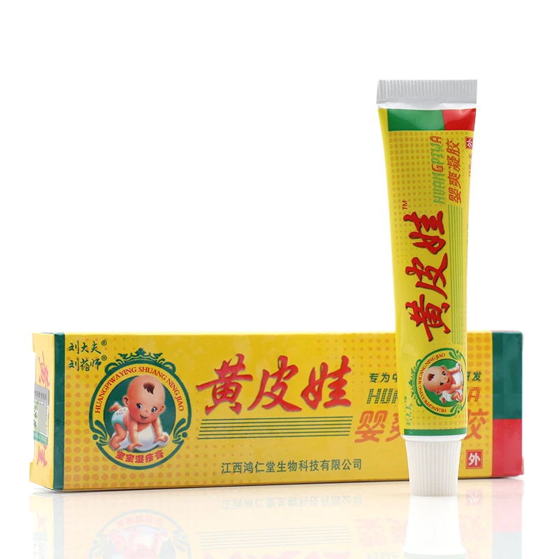 Без коробки! HUANGPIWA китайские детские кремы, крем для ухода за кожей, исключительно для детей, проблемы с кожей, опрелости, Ecazema, подгузники, кремы 15 г