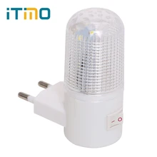 Аварийный светильник, настенный светильник, Домашний Светильник ing светодиодный Ночной светильник, прикроватная лампа с европейской вилкой, настенный энергосберегающий 4 светодиодный s 3W