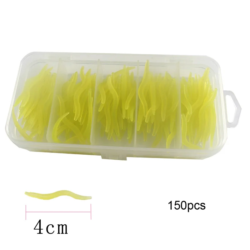 4cm Simulation Earthworms Bionic Red Worms