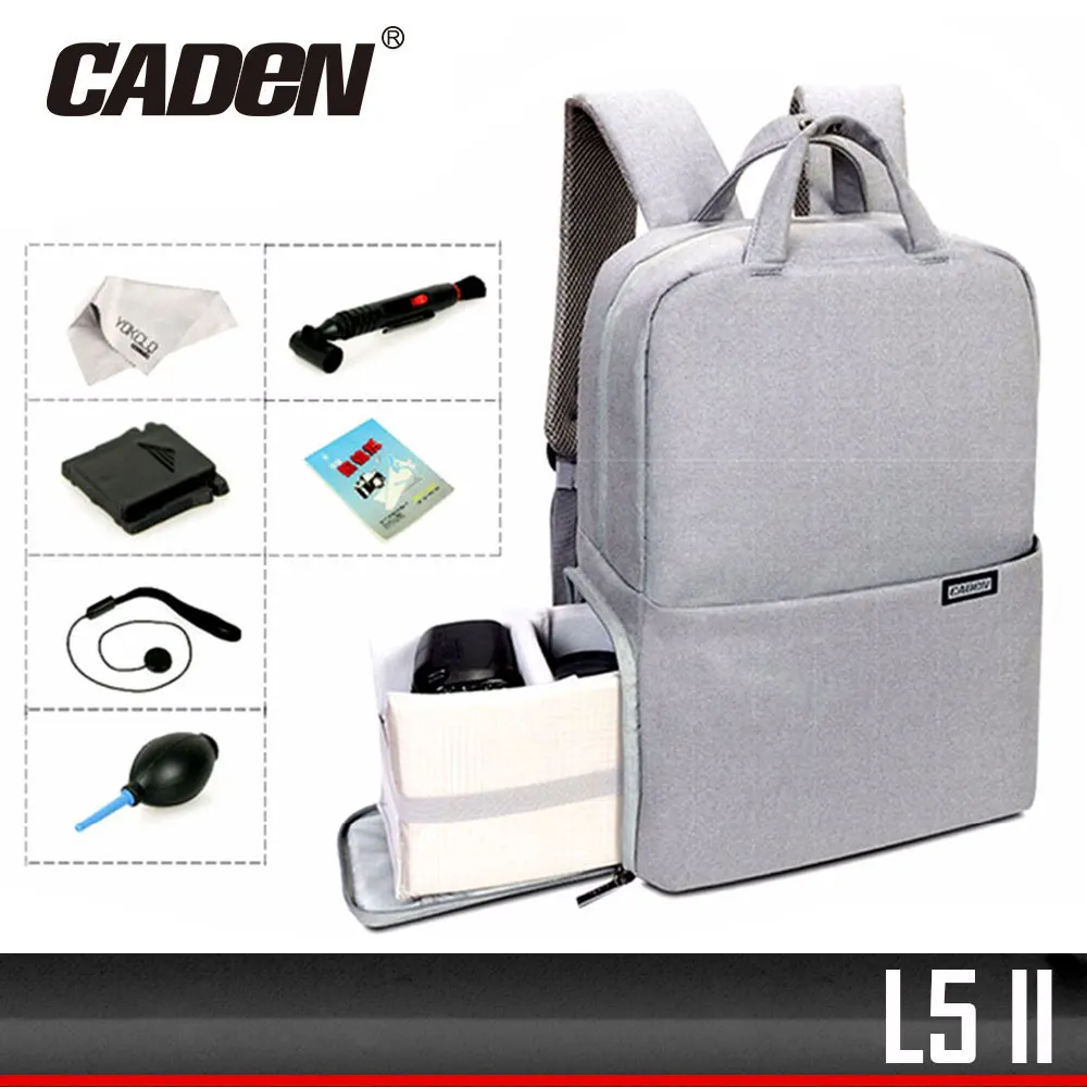 Цифровой рюкзак для камеры CADeN L5 II водонепроницаемая сумка ноутбука школьная
