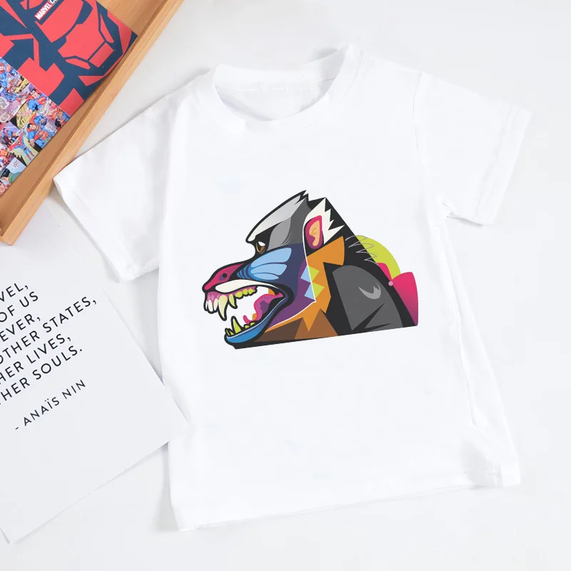 Новинка 2019 года; модные летние топы для девочек в стиле Харадзюку; повседневная детская футболка; винтажная уличная футболка для мальчиков