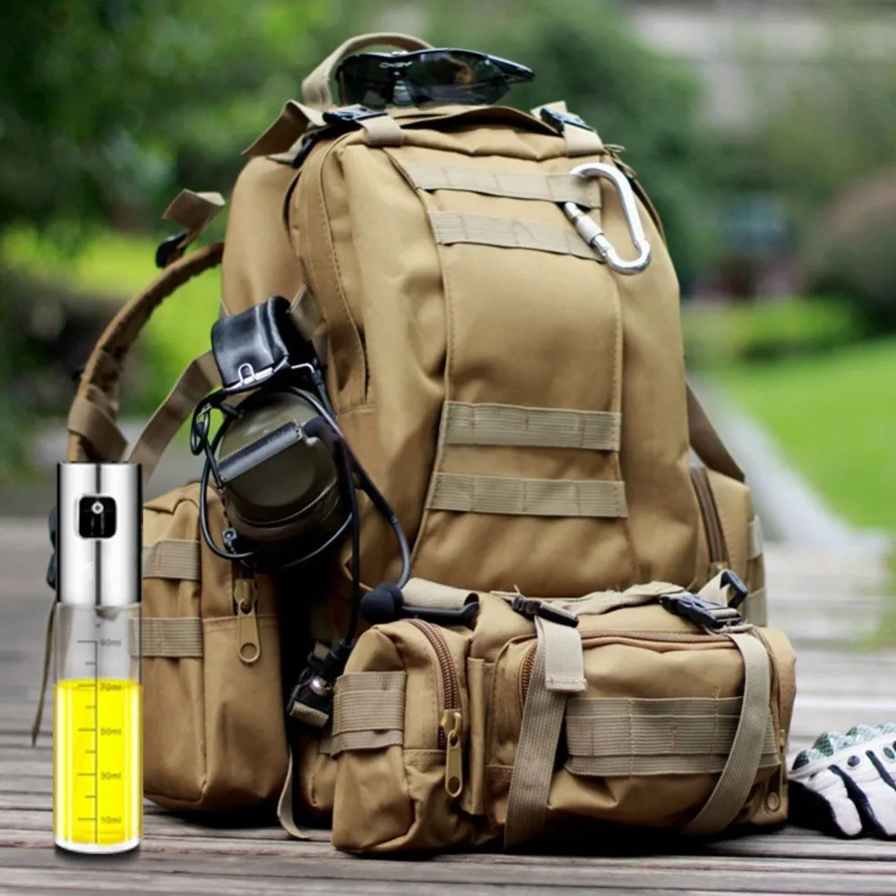 Stainless Steel Spray Bottles Refillable Olive Oil Vinegar Mist Spraying Bottle Grill BBQ Oil Sprayer Dispenser for Cooking