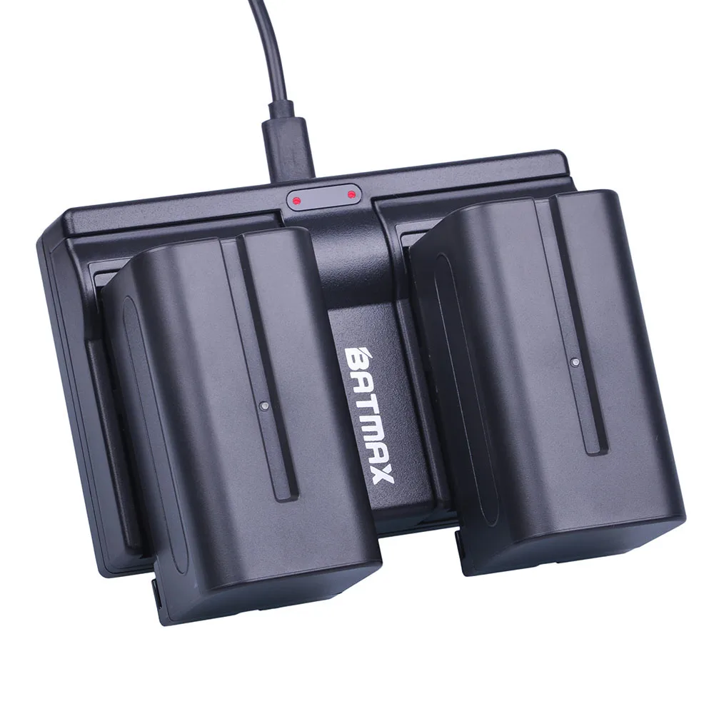 Preise Batmax 2 Stücke 7,2 V 5200 mAh NP F770 NP F750 NP F770 NP F750 NPF770 750 Batterien + Dual USB Ladegerät für Sony CCD RV100 DCR TRU47E