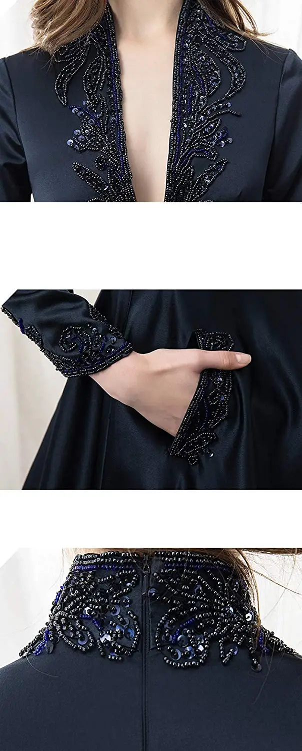 JaneVini A Line Burgundy Evening Dress Long Sleeves V Neck Heavy Beading Plus Size Gown Satin Dubai Formal Dresses Gala Jurken JaneVini A Line Burgundy Evening Dress Long Sleeves V Neck Heavy Beading Plus Size Gown Satin Dubai Formal Dresses Gala Jurken