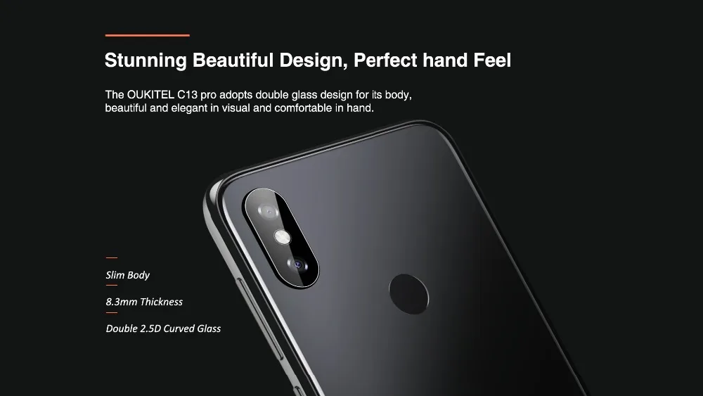 OUKITEL C13 Pro 6,1" 19:9 Android 9,0 отпечаток пальца 4G LTE смартфон Face ID MT6739 четырехъядерный 2 Гб 16 Гб 5G/2,4G wifi мобильный телефон