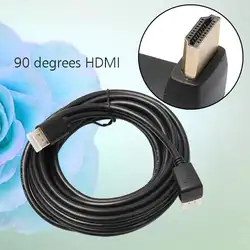 90 градусов Мужчина HDMI кабель Поддержка 3D 180 см 23 февраля
