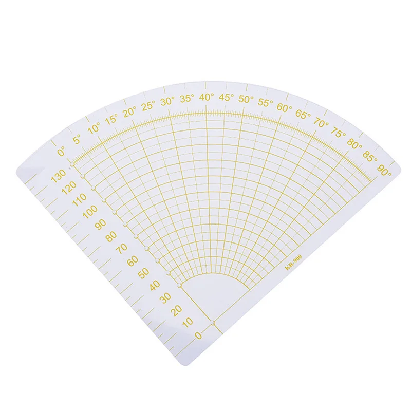 16x16 см DIY Пластик лоскутное вентилятор линейка прозрачная + желтый лоскутное шитье портной Circle Cutter Инструмент