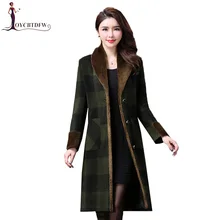 Large size Autumn Women Wool Coat 2018 New Woolen Coat Women Long Paragraph Solid Color Cashmere Coat M-4XL Thick Wool Coat O239