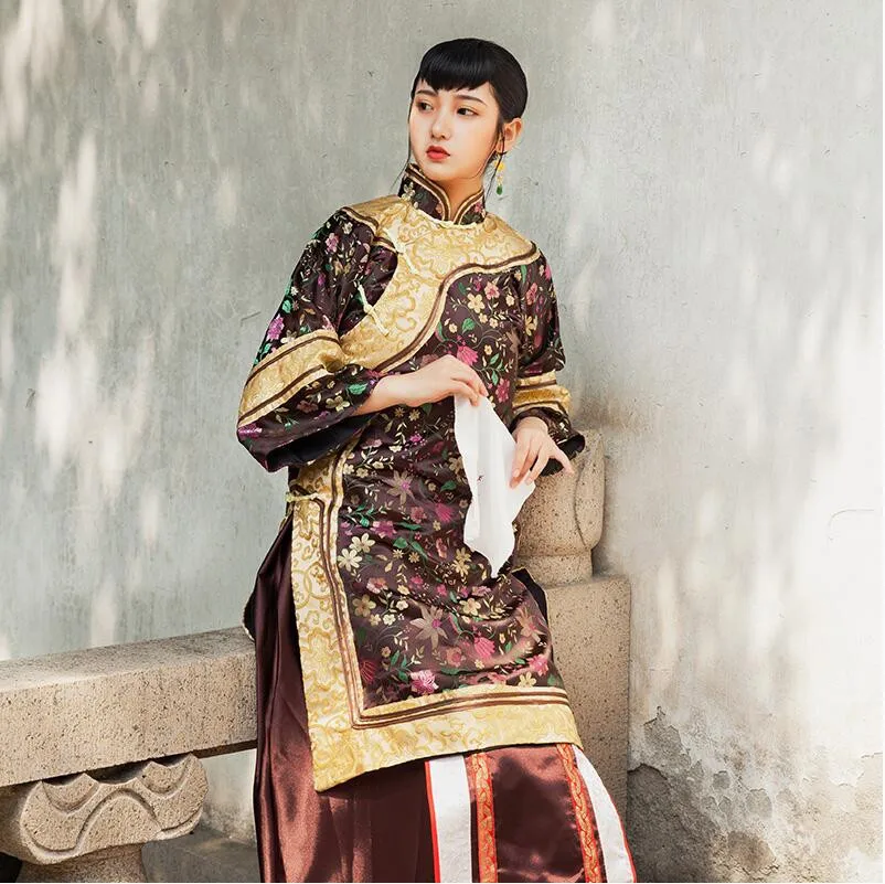 Miss Lady Performing Dresses High End Hanfu Apparel China Qing