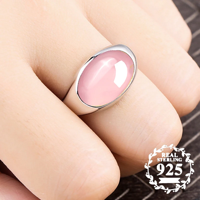

10*14mm NOT FAKE S925 Sterling Silver Australia Ruby Rings art and craft gift shop lithuania Chalcedony