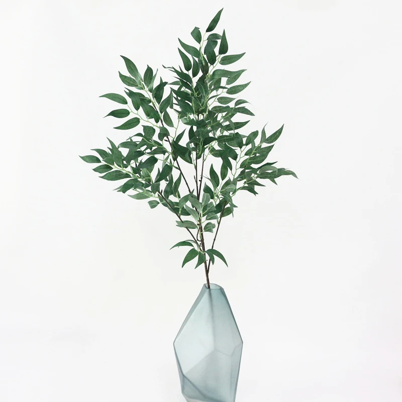 JAROWN Simulation Vine Plant Willow Leaf Single Branch Willow Strips Wedding Arrangement Arches Decor Fake Flowers Home Decor (10)
