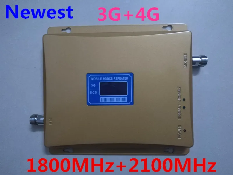 Высокое качество! ЖК-дисплей gsm ретранслятор Двухдиапазонный 2G 3g 4G 1800/2100 mhz Смарт 2g