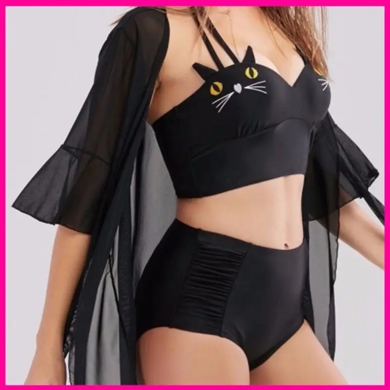 2018 Sexy Бикини c хомутом комплект Для женщин Высокая Талия Женский купальник из