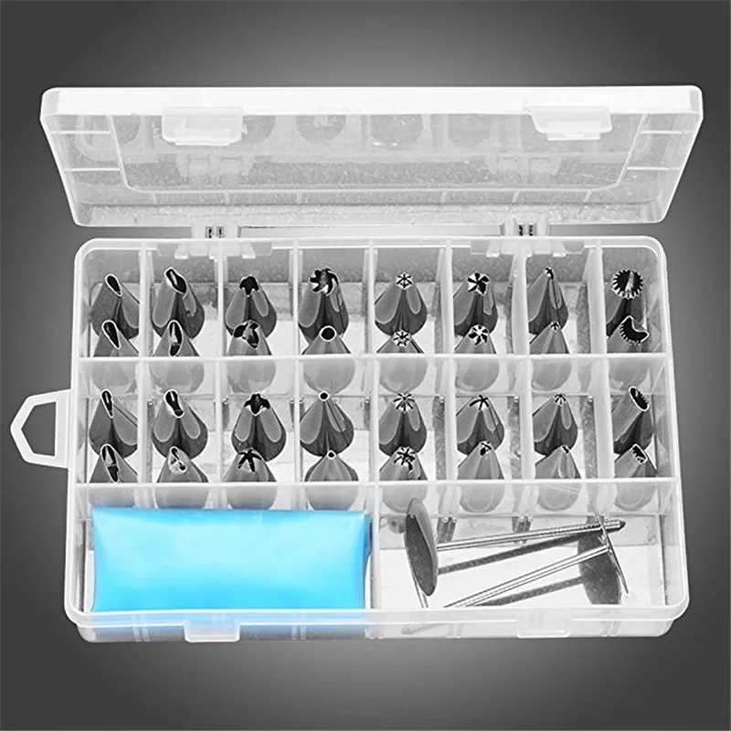 

38pcs Cake Decorating Kit Nozzles Piping Spout Pastry Tips Cake Decoration Decorating Tips Set Baking Tool for Cream Cupcake