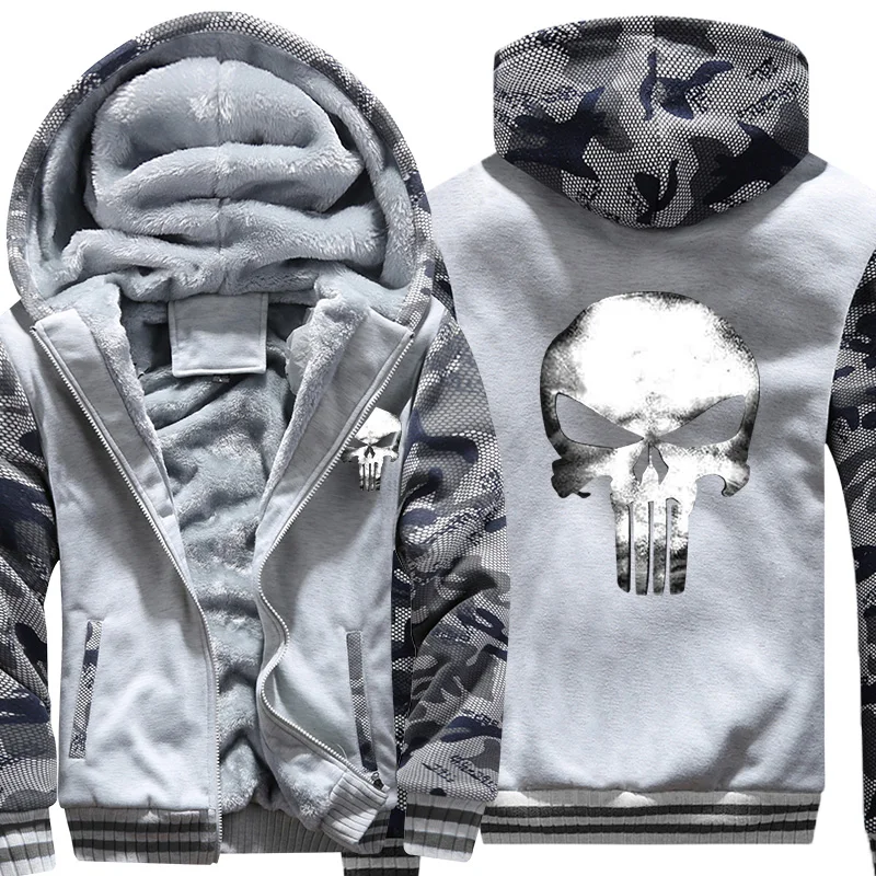 COYOUNG бренд США размера плюс 5XL мужские толстовки с черепом повседневные капюшоном
