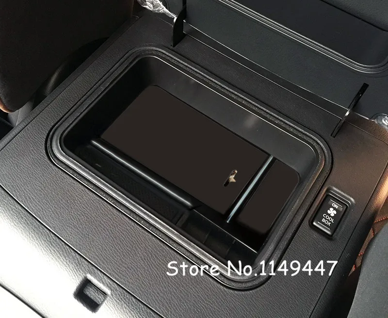 4pcs Black Inner Front Storage Box without Mad Cover For Infiniti QX56 Z62 11 13 QX80