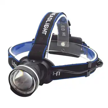 

3 Modes Zoom Frontal Headlight Torch 2000 Lumens XM-L T6 LED Head Lamp 18650 Battery Light for Camping Running