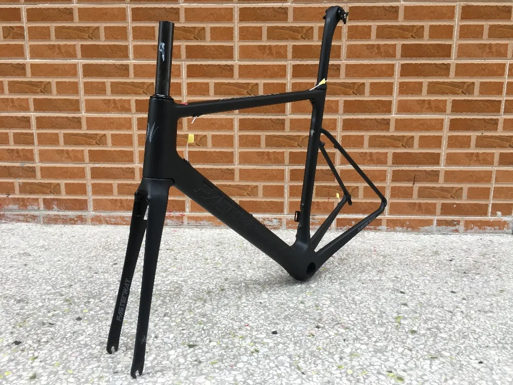 Top 2018 taiwan brand FASTERWAY classic sliver grey with black super light carbon bike frame:frameset+seatpost+fork+clamp+headset 33