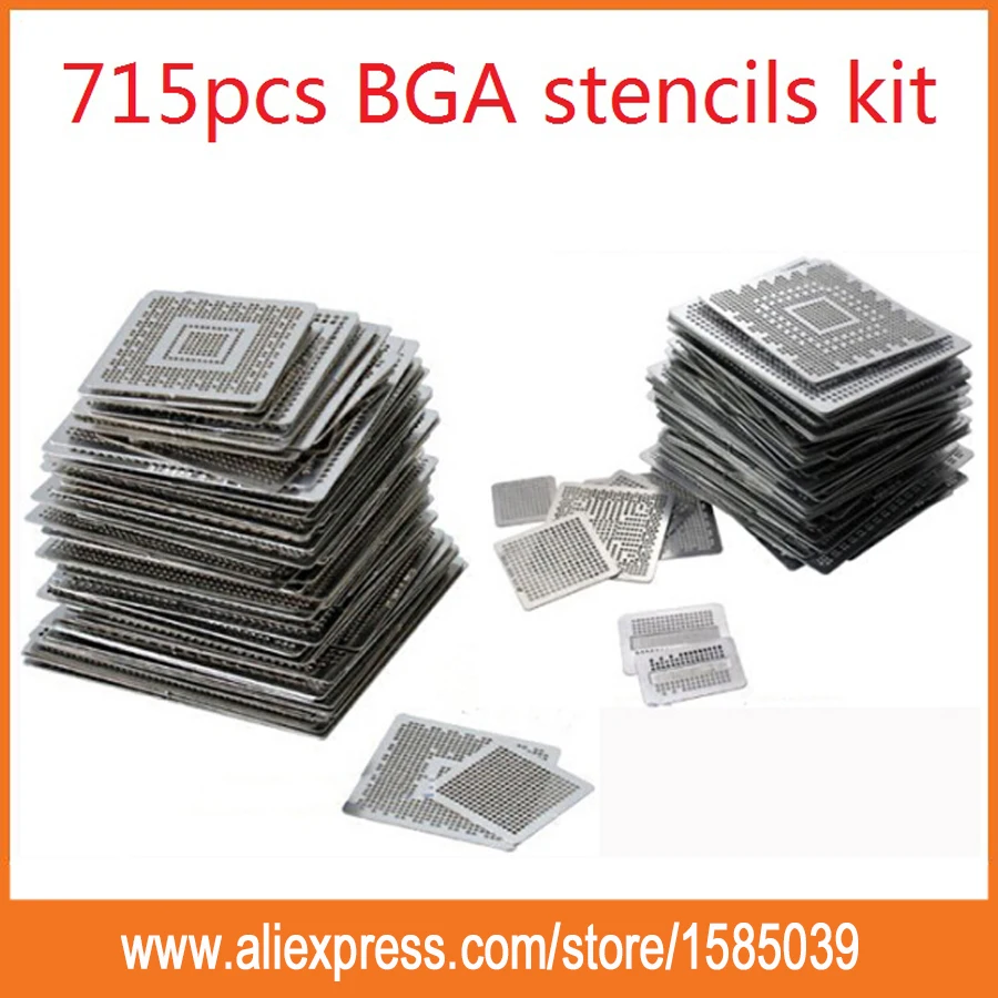 715pcs New arrival heated directly BGA stencils BGA reballing stencils